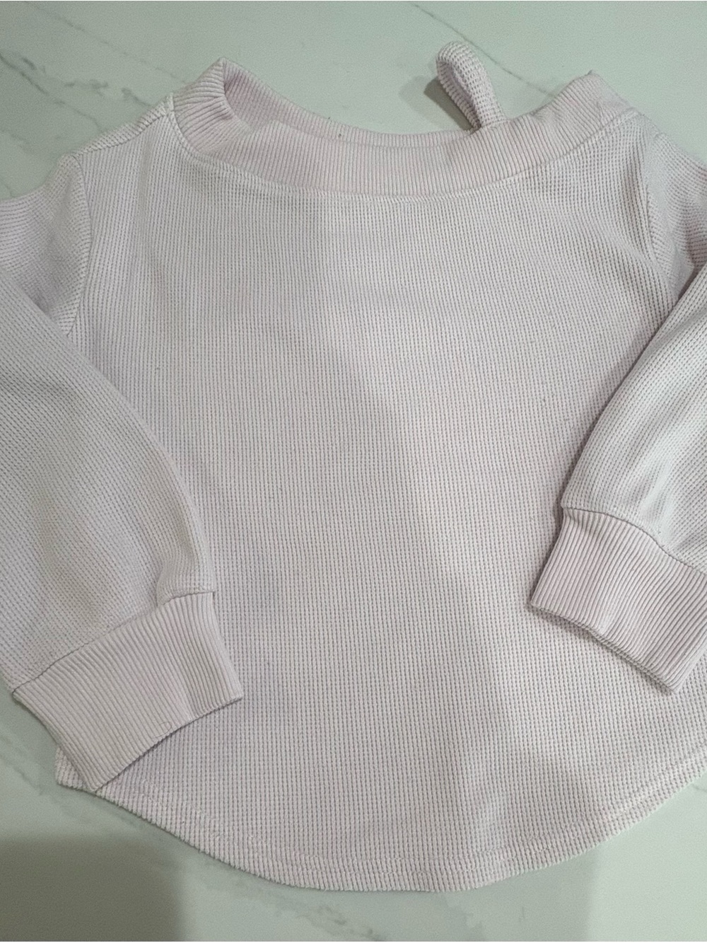 Abercrombie kids Lightweight Waffle Knit Sweater - Pale Pink